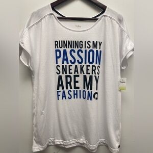 4 for $25 🍒 NWT hyba White Graphic Women's Running Top Size 2x